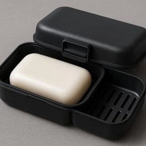 13 Double Layer Travel Soap Case With Secure Locking Lid And Removable Drainage Tray For Gym Trips