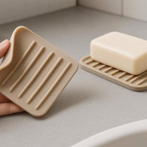 15 Flexible Silicone Soap Saver Pad For Unbreakable Bathroom Utility And Easy Heat Resistant Storage