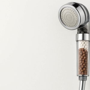2 Filtered Handheld Shower Head With Mineral Stones For Hard Water Softening And Skin Protection