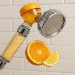 8 Vitamin C Infused Filter Shower Head For Chlorine Removal And Refreshing Citrus Aromatherapy